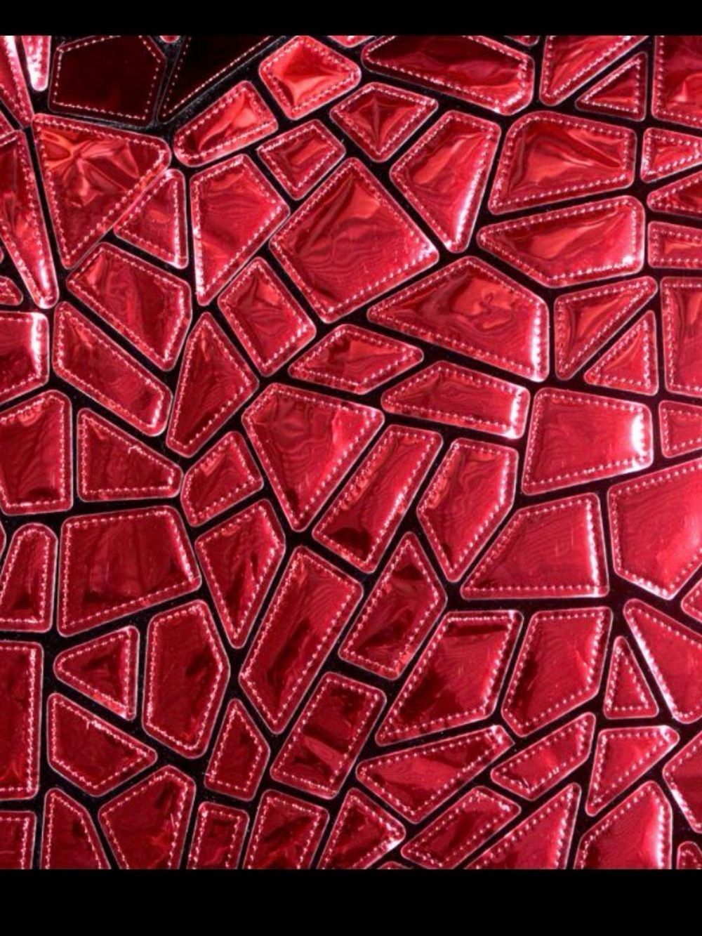 Red Vinyl Fabric Velvet